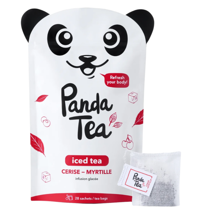 Iced tea cerise myrtille Panda tea - 28 sachets