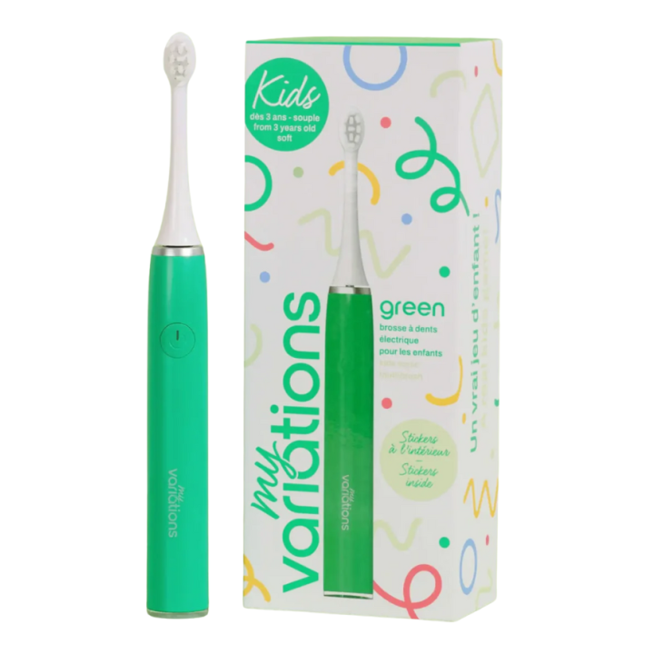 Brosse à dents électrique enfant verte MyVariations - une brosse à dents