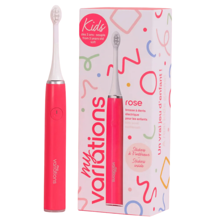 Brosse à dents électrique enfant rose MyVariations - une brosse à dents 
