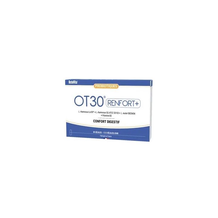 OT30 Renfort+ probiotiques confort digestif OctoVita - boîte de 30 gélules