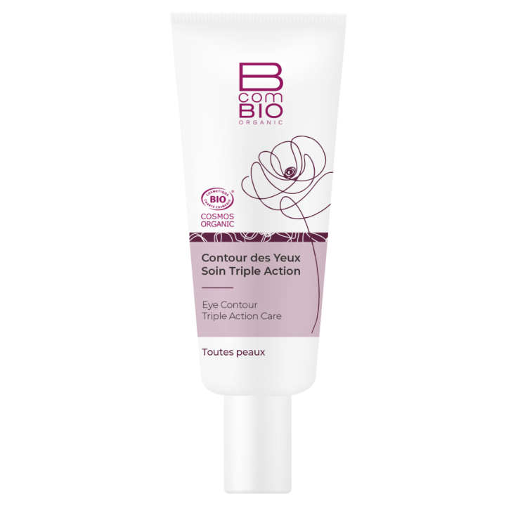 Contour des yeux soin triple action BcomBIO - tube de 20 ml