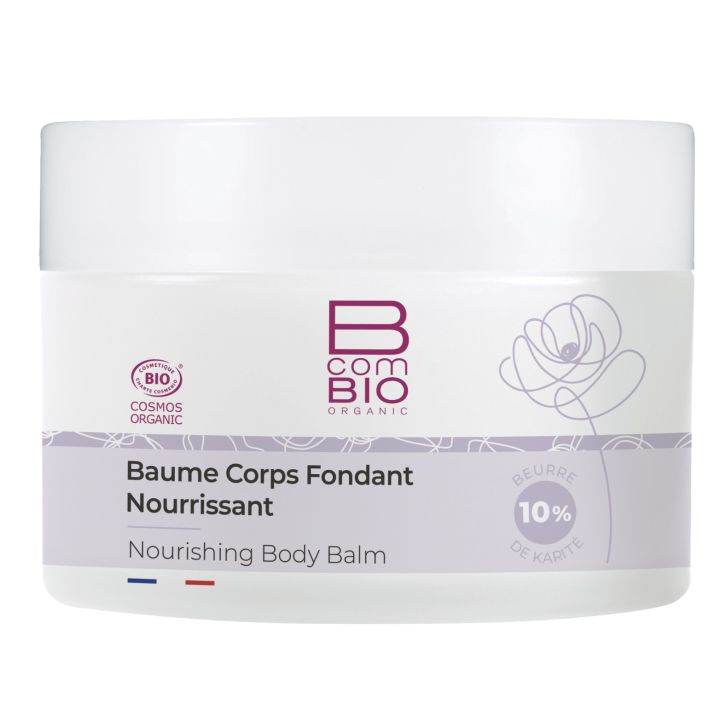 Baume corps fondant nourrissant BcomBIO - pot de 200 ml + un jonc offert