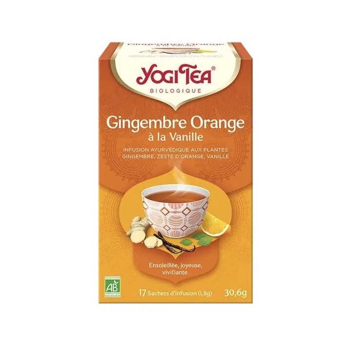 Yogi Tea Gingembre orange vanille BIO - 17 infusettes