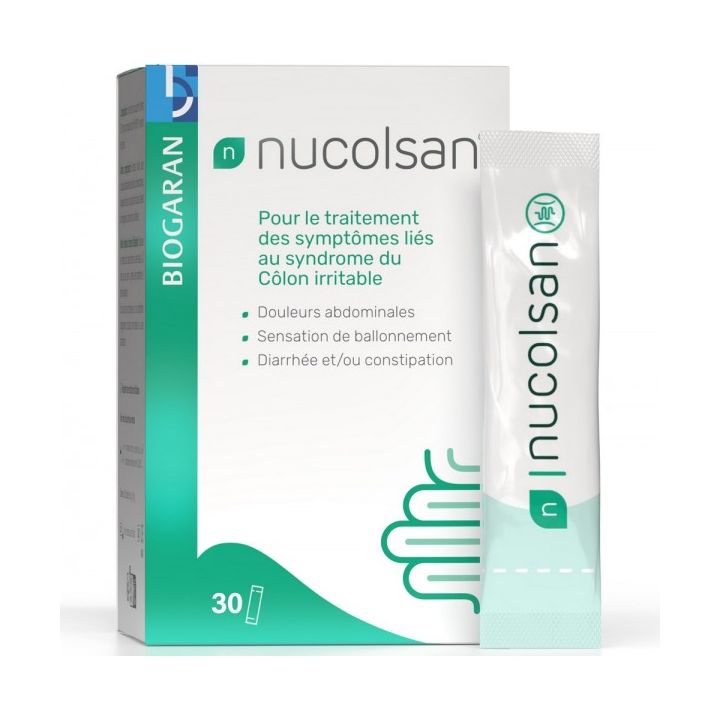 Nucolsan syndrome du côlon irritable Biogaran - boîte de 30 sachets