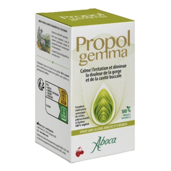 Propol gemma Spray sans alcool mal de gorge Aboca - spray de 30ml