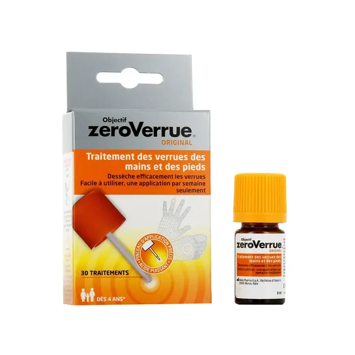 Objectif ZeroVerrue Original Mylan - flacon de 5ml + pinceau