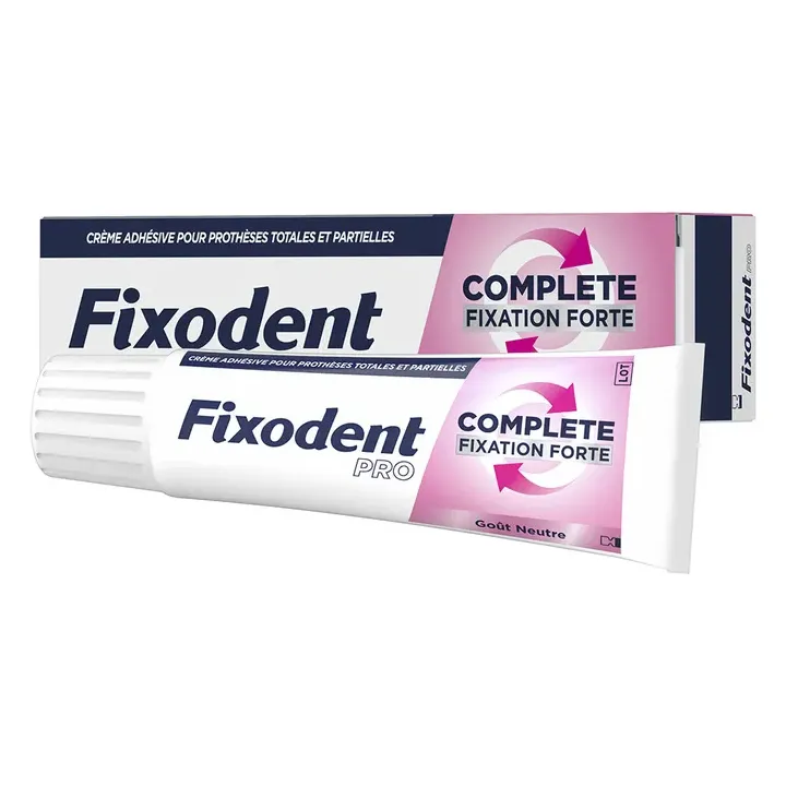 Crème adhésive Fixodent Pro Complete soin neutre - tube de 47g