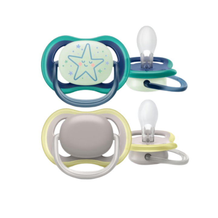 Sucette ultra air day and night 6-18 mois Avent - boîte de 2 sucettes