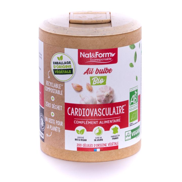 Ail Bio Ecoresponsable Nat&Form - Boite de 200 gélules