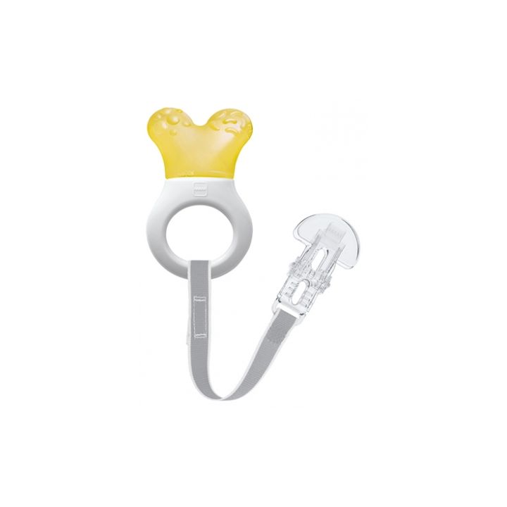 Anneau de dentition réfrigérant avec attache 2 mois et + MAM - un anneau de dentition