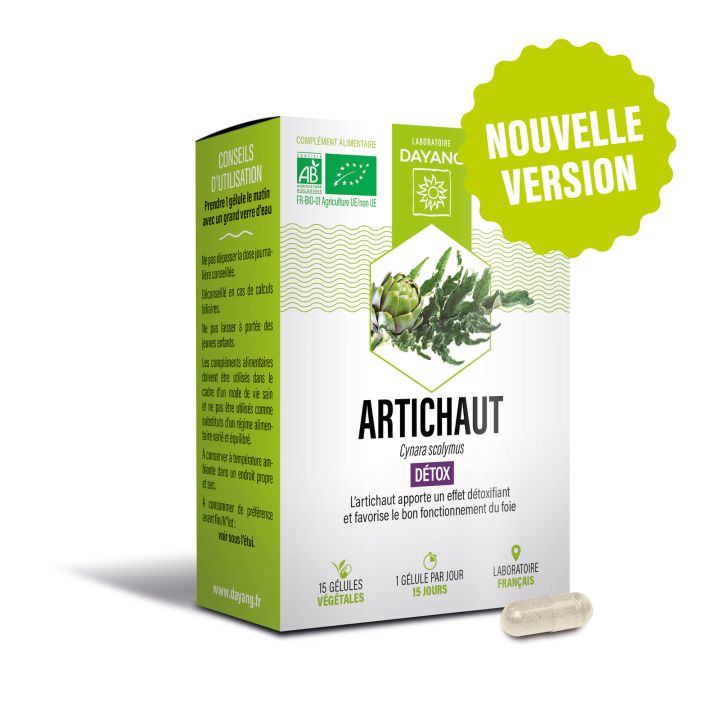 Artichaut bio détox Dayang - boîte de 15 gélules
