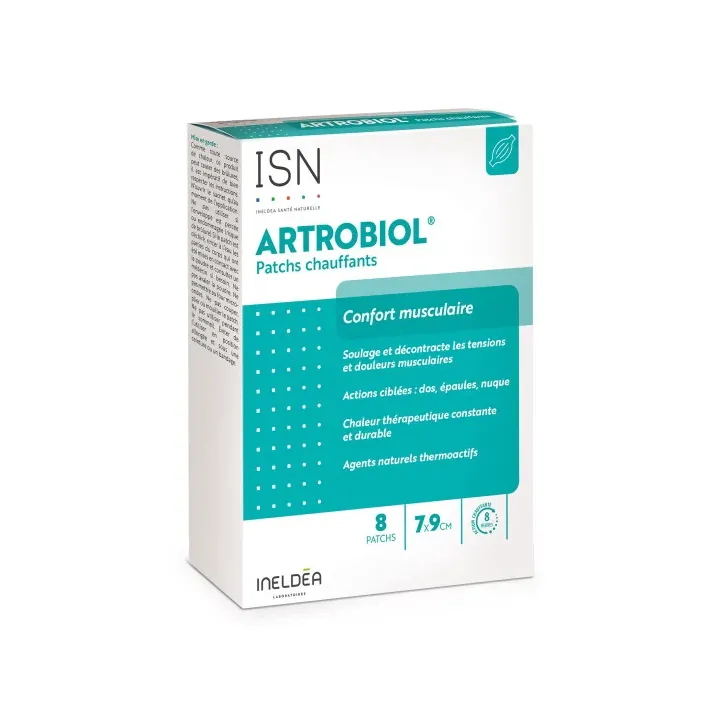 Artrobiol patchs chauffants ISN - boite de 8 patchs