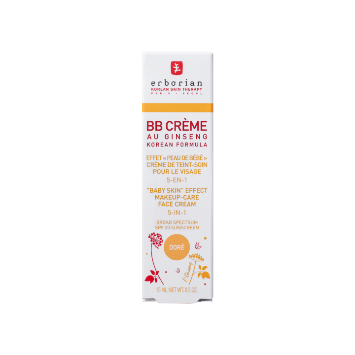 BB crème au ginseng teinte doré Erborian - tube de 15 ml