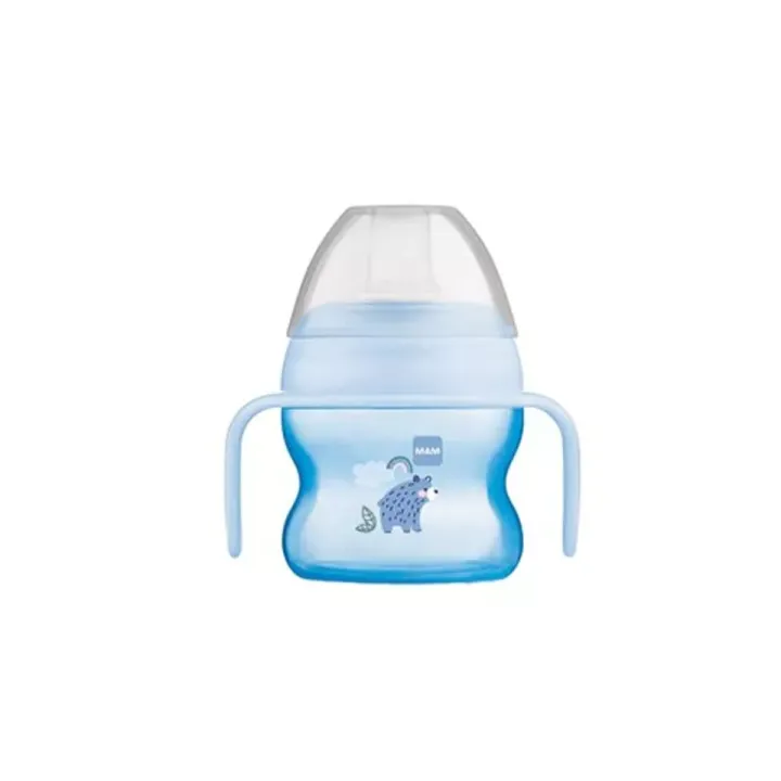 Tasse à bec souple 6mois et plus Bleu MAM - 1 tasse de 150 ml