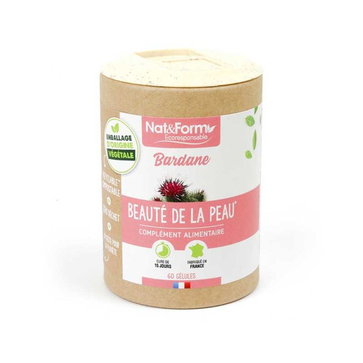 Bardane Ecoresponsable Nat&form - boite de 60 gélules