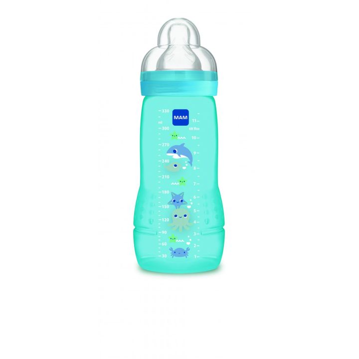 Biberon Easy Active 2ème âge 6 mois et + Mam - 1 biberon de 330 ml