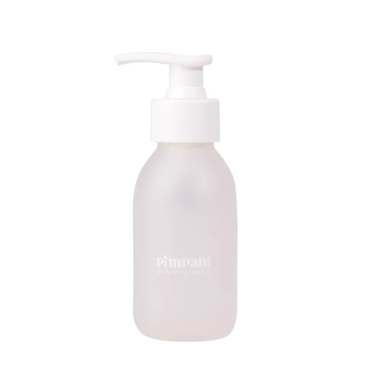 Bouteille en verre pompe blanche Pimpant - bouteille de 100ml