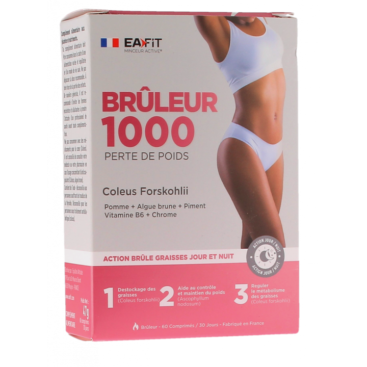 Brûleur 1000 perte de poids Eafit - boite de 60 comprimés