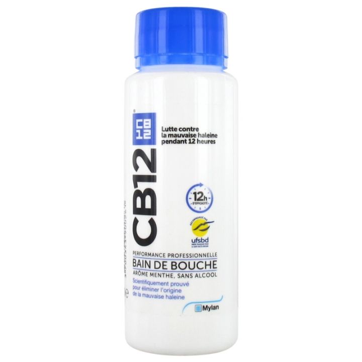 CB12 Bain de bouche goût menthe - flacon de 250 ml