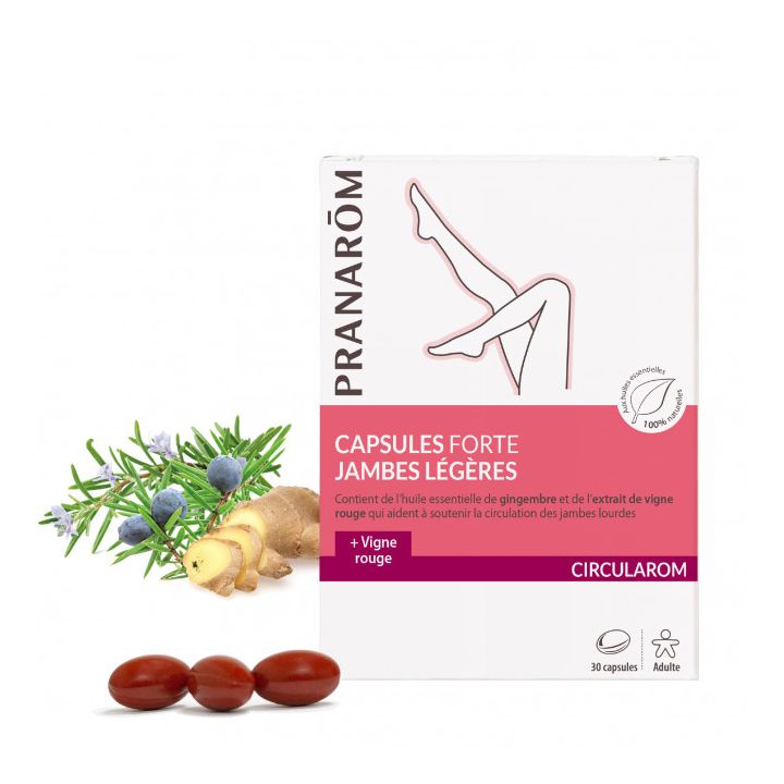 Capsules Forte Jambes Légères Pranarom - boîte de 30 capsules