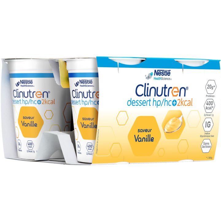 Clinutren saveur vanille HP/HC + Nestlé - lot de 4x200g
