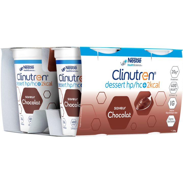 Clinutren saveur chocolat HP/HC + Nestlé - lot de 4x200ml