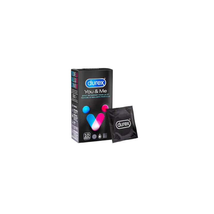 Préservatifs you and me Durex - boîte de 10 préservatifs