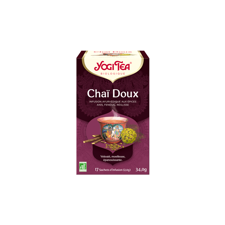Chaï doux bio Yogi Tea - boîte de 17 sachets