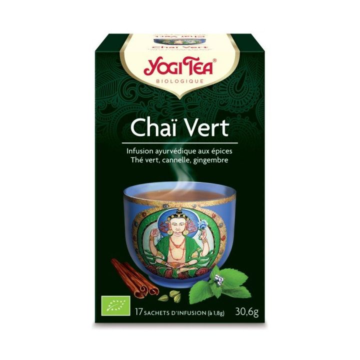 Chaï vert bio Yogi Tea - boîte de 17 sachets