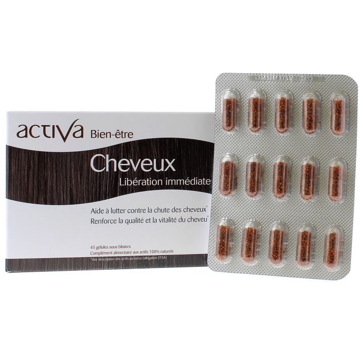 Cheveux Activa bien-être - boite de 30 gélules