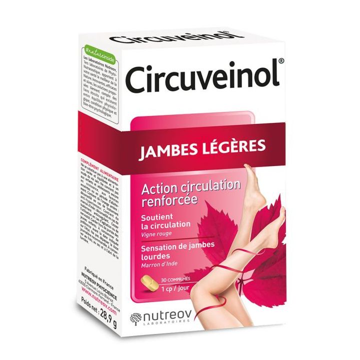 Circuveinol jambes légères Nutreov - boîte de 30 comprimés
