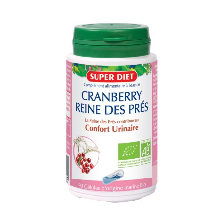 Cranberry + Reine des près BIO Super Diet - 90 gélules