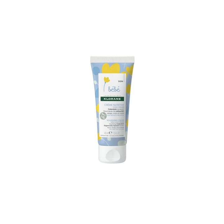 Crème nutritive cold cream Klorane Bébé - Tube de 40 ml