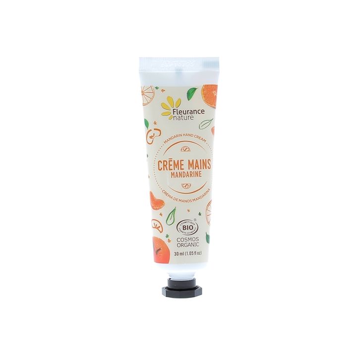 Crème mains mandarine bio Fleurance nature - tube de 30 ml