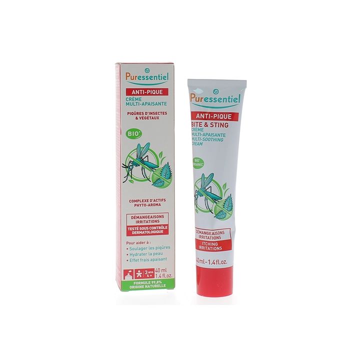 Crème multi-apaisante anti-pique Puressentiel - tube de 40 ml