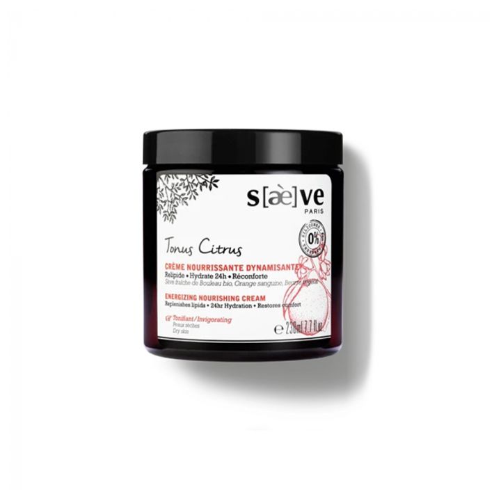Crème nourrissante dynamisante Tonus Citrus Saeve - pot de 230 ml