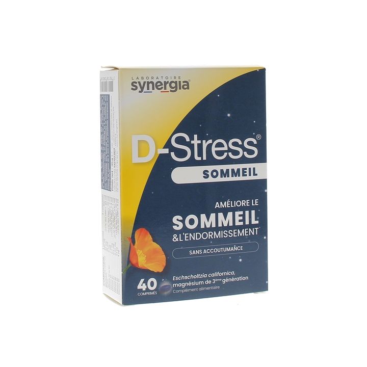 D-stress sommeil synergia - boîte de 40 comprimés