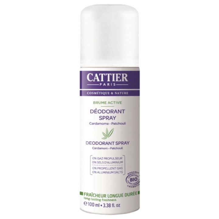Déodorant Brume active bio Cattier - spray 100 ml