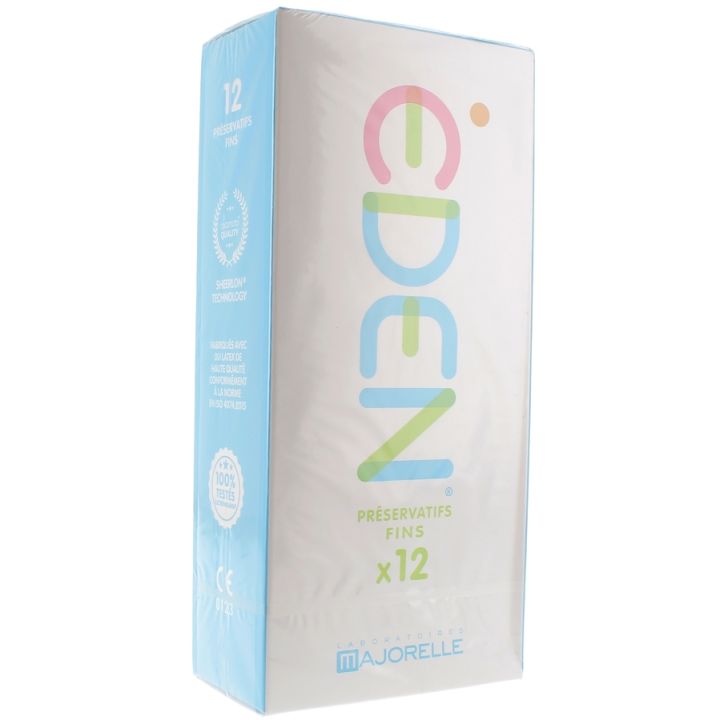 Eden Preservatifs fins Laboratoire Majorelle - boîte de 12 préservatifs