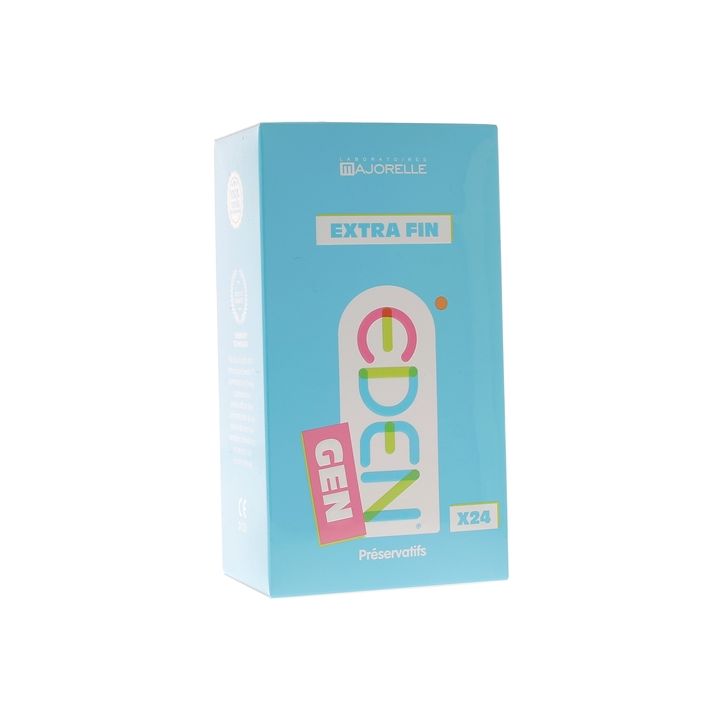 Eden Préservatifs extra-fins en latex Laboratoire Majorelle - boîte de 24 préservatifs