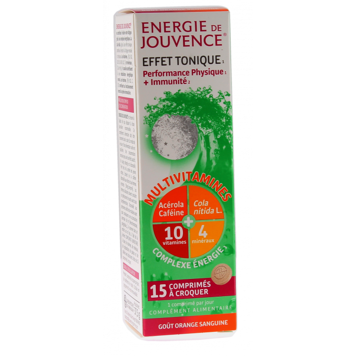 Energie de Jouvence Effet tonique - boîte de 15 comprimés à croquer