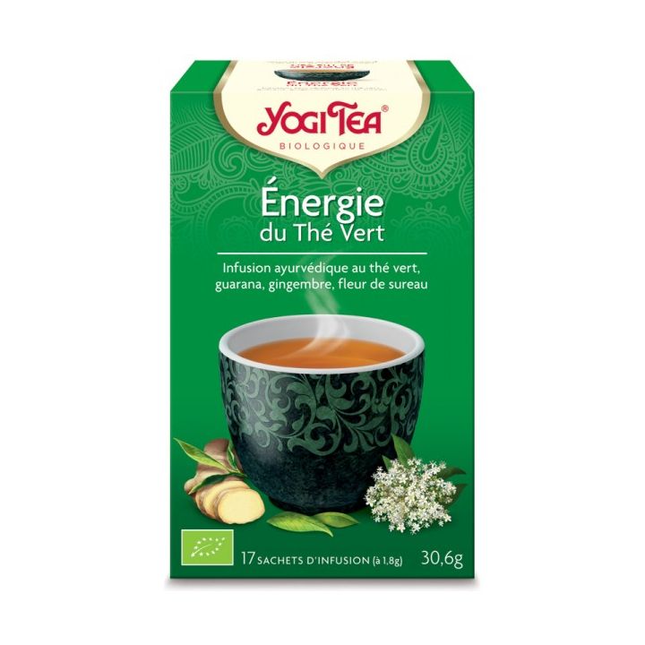 Energie du thé vert BIO Yogi Tea - 17 infusettes