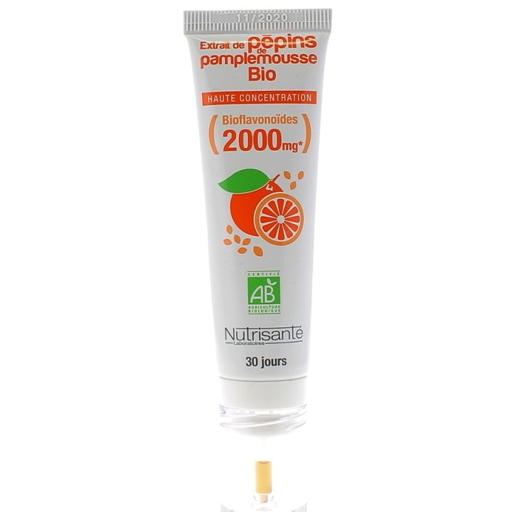 Extrait de pépins de pamplemousse bio Nutrisanté - tube de 30 ml