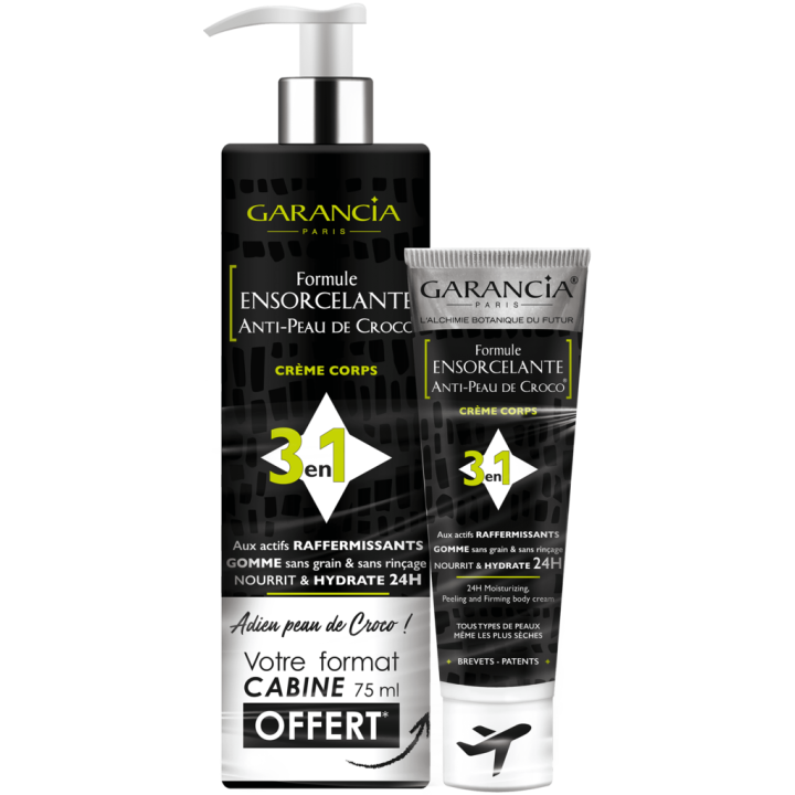 Formule Ensorcelante Anti-Peau de Croco 3 en 1 400 ml + format voyage 75 ml offert Garancia