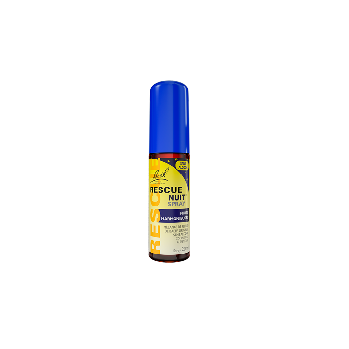 Fleur de Bach Rescue nuit spray nuits harmonieuses sans alcool - spray de 20 ml
