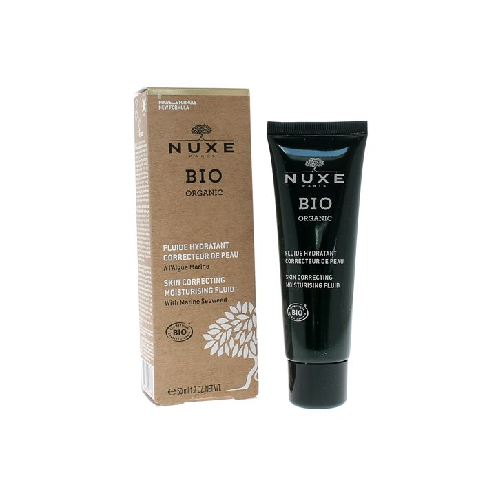 Fluide hydratant correcteur de peau bio Nuxe - tube de 50 ml