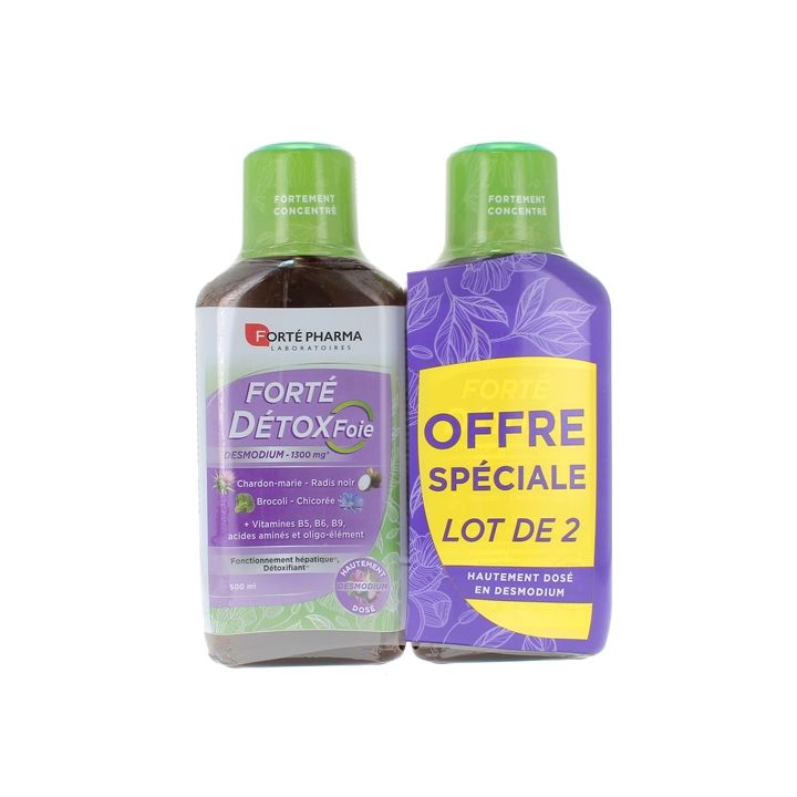 Forté DetoxFoie Desmodium Forté Pharma - lot de 2 flacons de 500ml