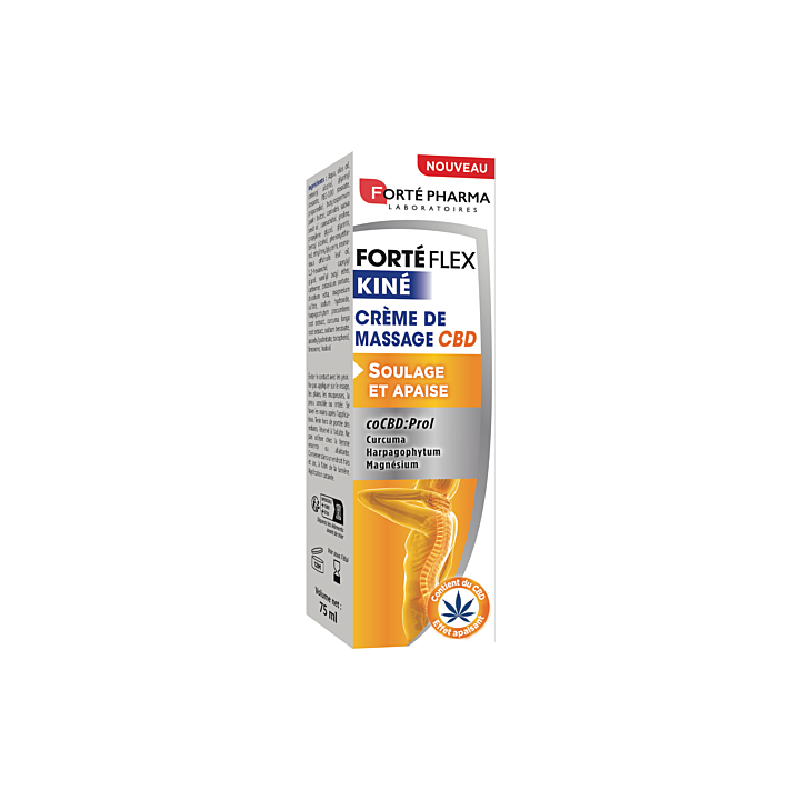Forté flex kiné crème de massage CBD Forté Pharma - tube de 75ml