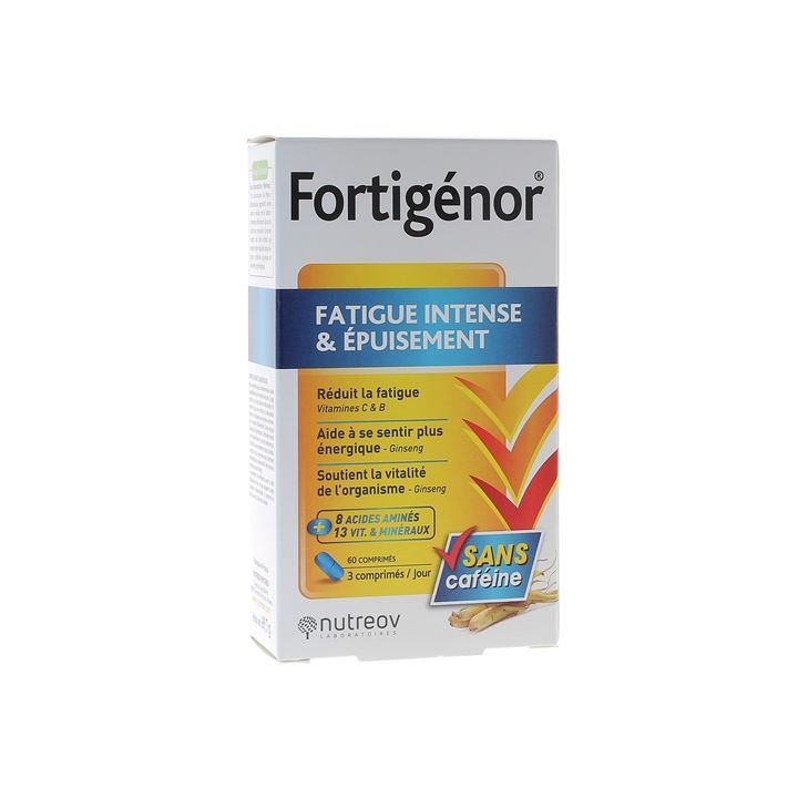 Fortigénor fatigue intense et épuisement Nutreov - boîte de 60 comprimés