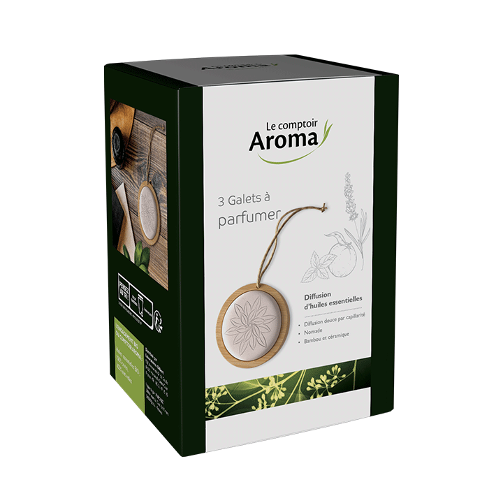 Galets à parfumer Le Comptoir Aroma - boîte de 3 galets